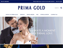 Tablet Screenshot of primagold.com
